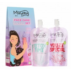 MIRYOKU Подарочный набор FACE CREAM & DETOX GEL: Крем для лица Алое и Бамбук 100мл + Детокс-гель для